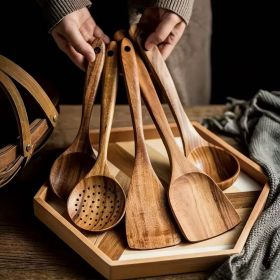 Natural Bamboo Cooking Utensil Set, Non-Stick Friendly Spatula Spoon, Eco-Friendly Dishwasher Safe Kitchen Tools Natural Bamboo Cooking Utensil Set, Non-Stick Friendly Spatula Spoon, Eco-Friendly Dishwasher Safe Kitchen Tools
